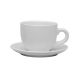White Coffee Cup w/ Saucer