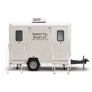 Where to rent a restroom trailer rental in Fort Wayne? Reserve your restroom trailer rental in Fort Wayne with Summit City Rental. Summit City Rental restroom trailer rental. 