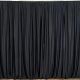 12' Black Poly Drape Rental