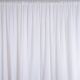 8' White Poly Drape Rental