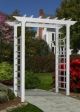 White Resin Wood Arbor Rental