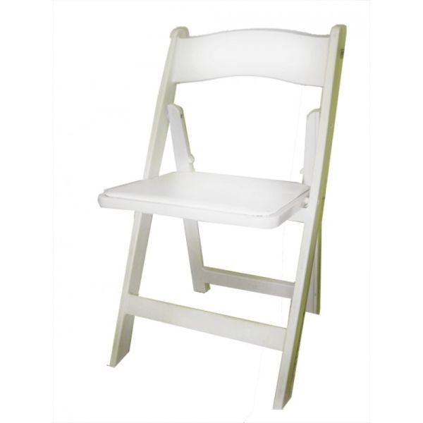 Fort Wayne White Padded Chair Rental by Summit City Rental. Reserve a white padded chair rental online.